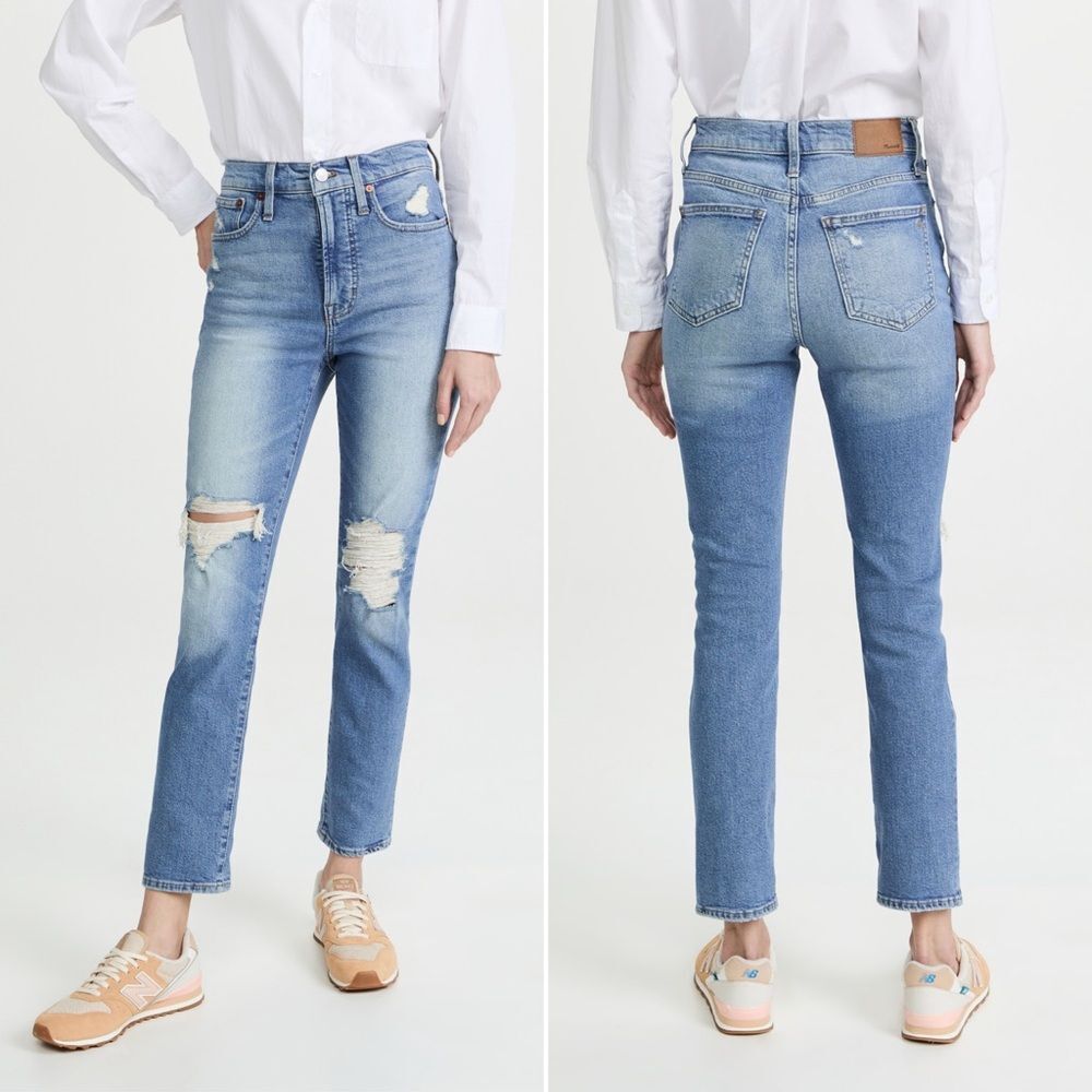 Madewell size 29 The Perfect Vintage Denman Wash Distressed Jeans NC328